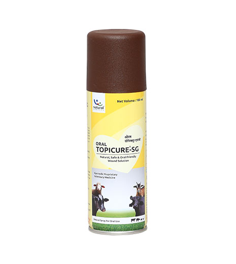 Veterinary wound spray - Topicure SG spray for Mouth Ulcers in Animals.