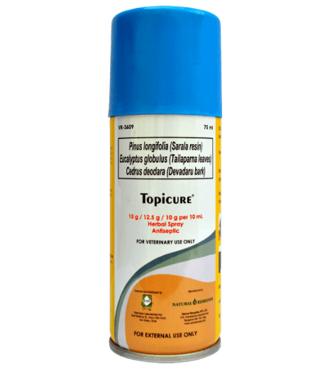 TOPICURE - animal wound spray